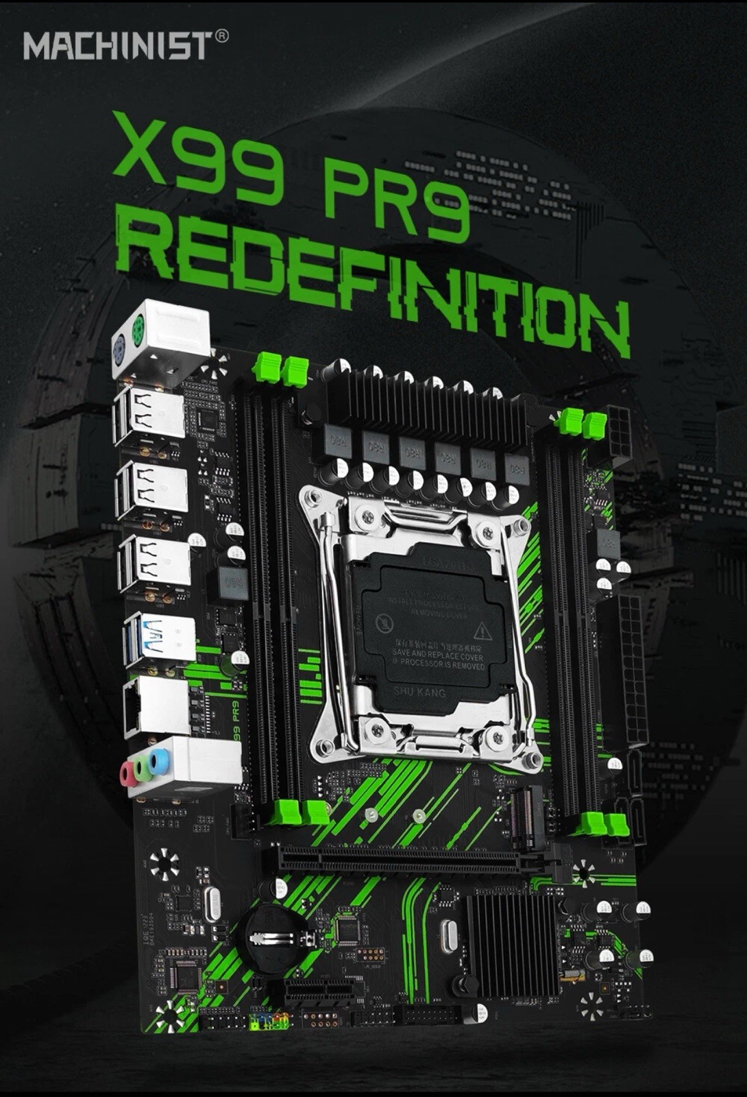 LGA 2011-3 X99 Kit Machinist PR9 Motherboard Xeon E5 2640 V4 CPU Combo