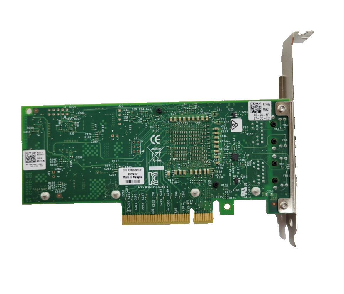 Dell 0K7H46 K7H46 Intel G35632-017 Dual Port PCIe Network Adapter Card GOOD USED