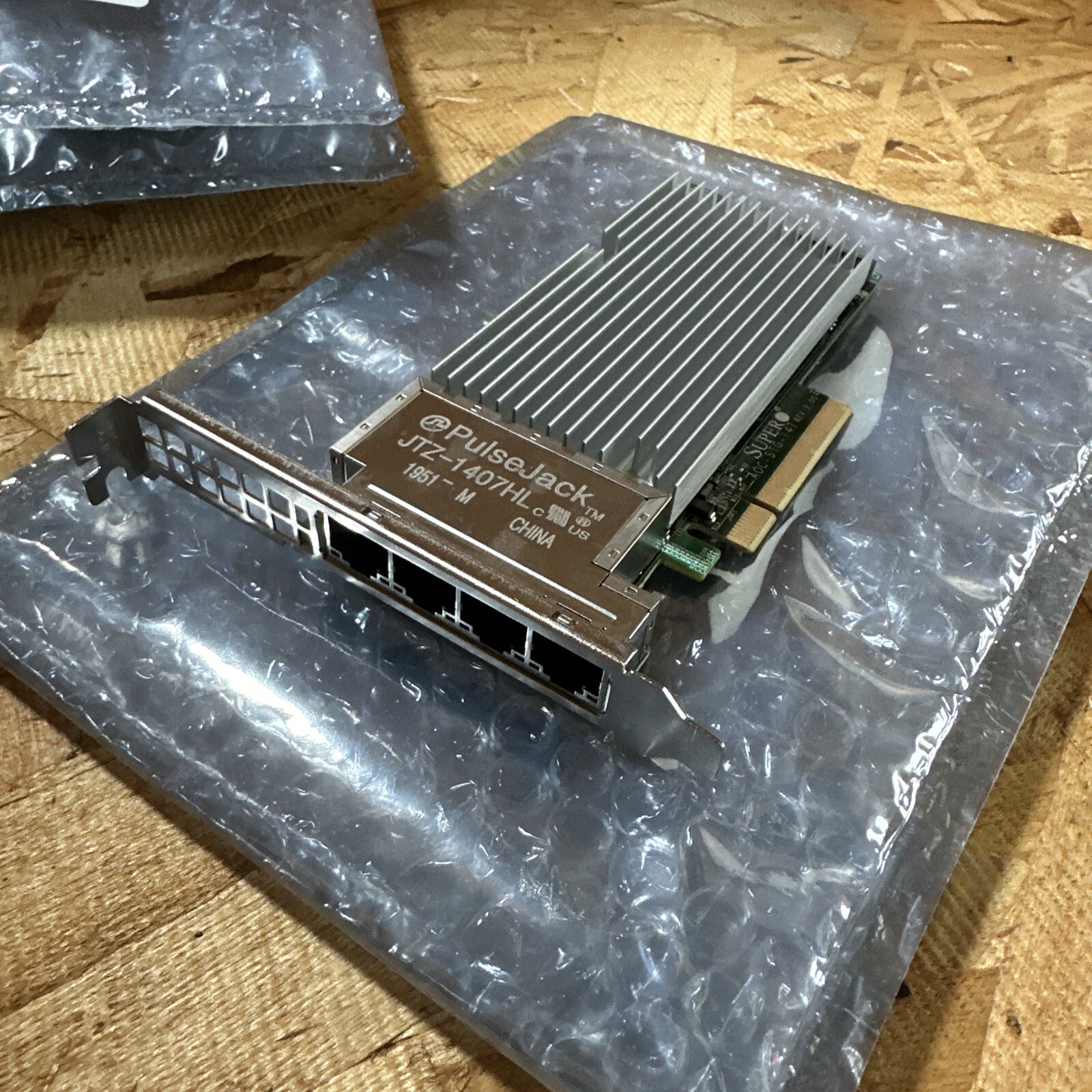 [ N ] Supermicro AOC-STG-i4T 10Gigabit 10GBe BaseT Quad Port NIC SERVER PULL