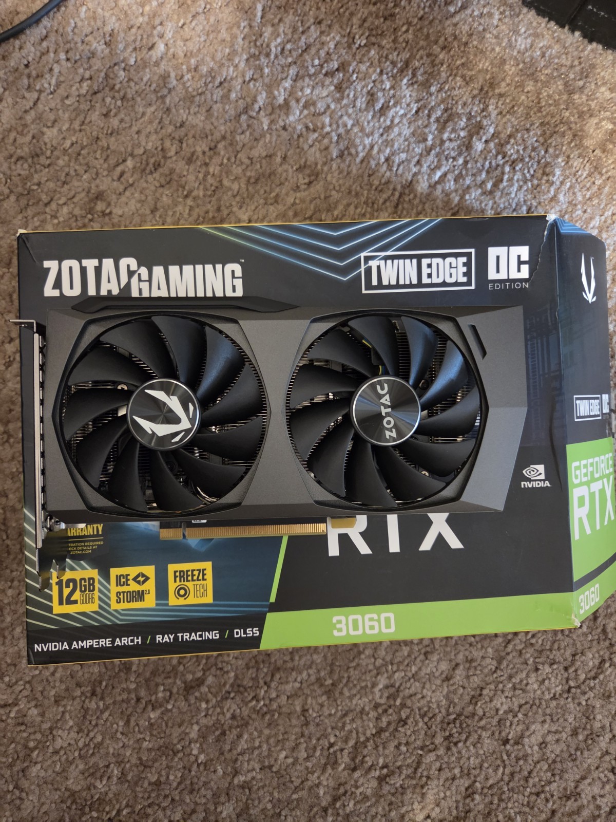 ZOTAC GAMING GeForce RTX 3060 Twin Edge OC 12GB GDDR6 Graphics Card