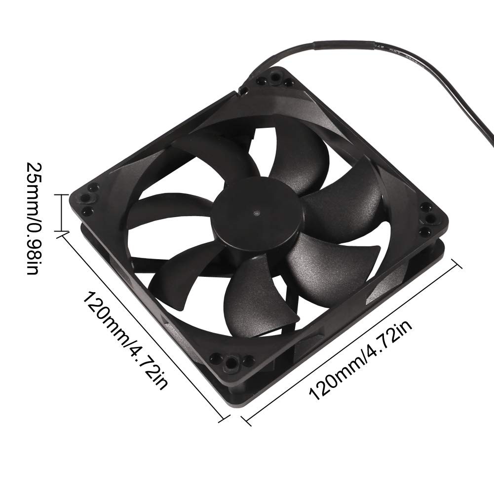 120mm x 25mm 110V 220V AC Powered Cooling Fan with Speed Controller 1225