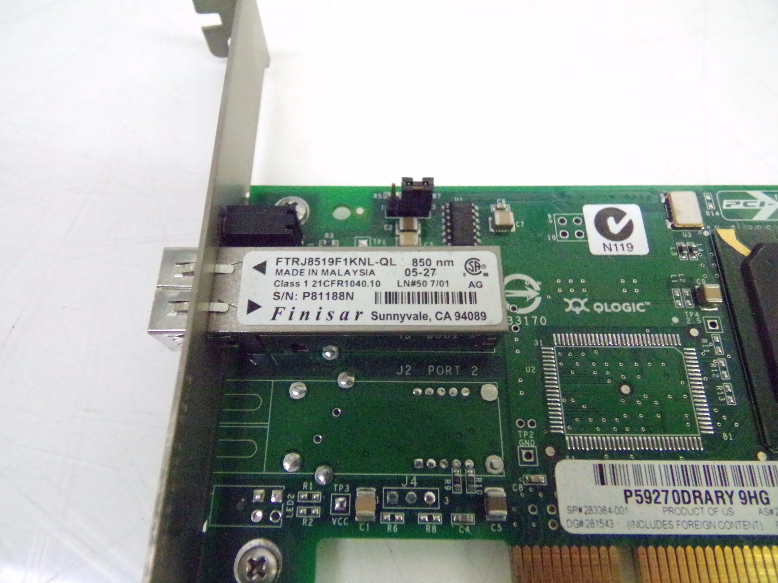 QLOGIC QLA2340 2GB PCI-X LC Fibre Channel Adapter