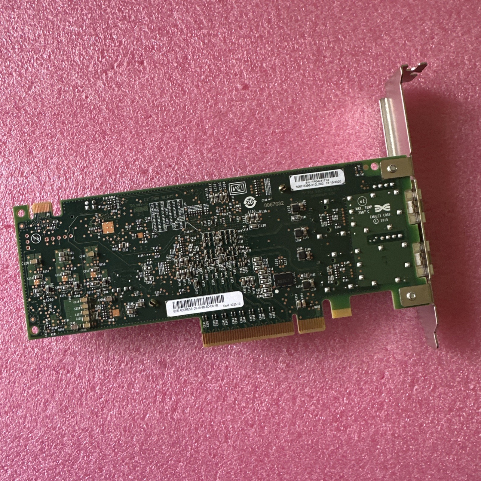 Dell RXNT1✅Emulex LPE31002 2-Port SFP 16Gb Network Interface Card ✅Full Profile