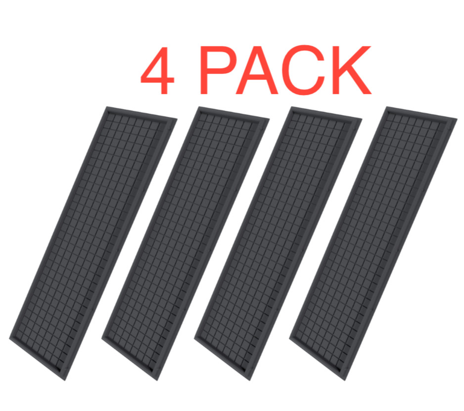 4 PACK Universal Motherboard IO Shield Back Plate Replacement ATX IO I/O Shield