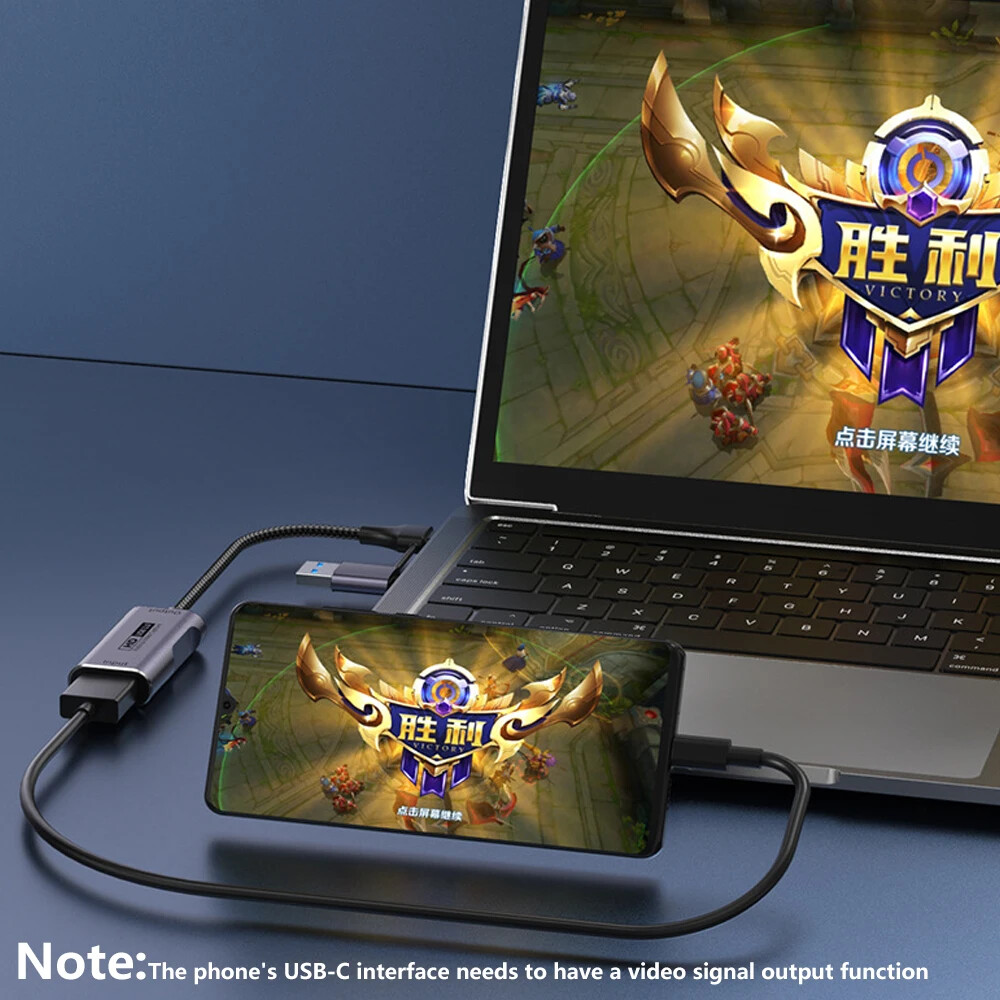 USB 3.0 4K 60FPS Video Capture Card HDMI to USB/Type-C Game Stream Record Device
