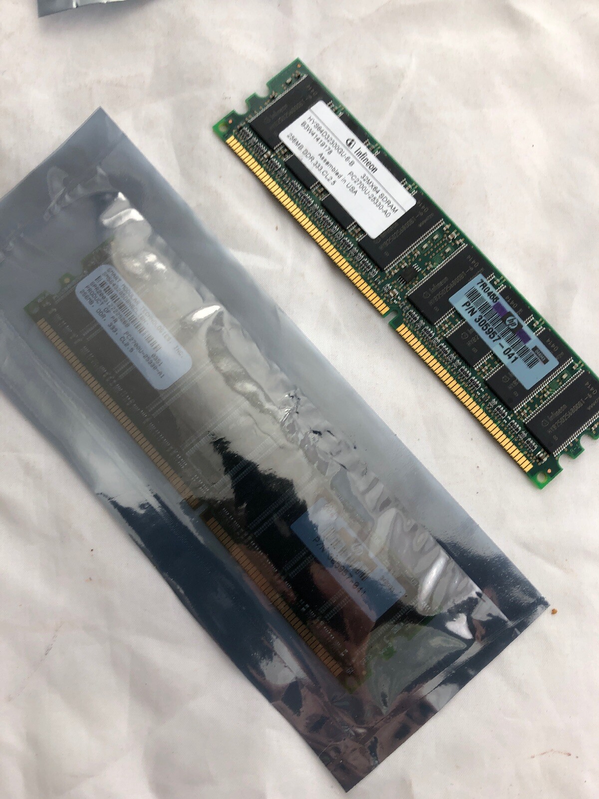 256MB DDR – SDRAM PC2700 333 CL2.5 MEMORY Samsung HP P/N 305957 305956 Warranty