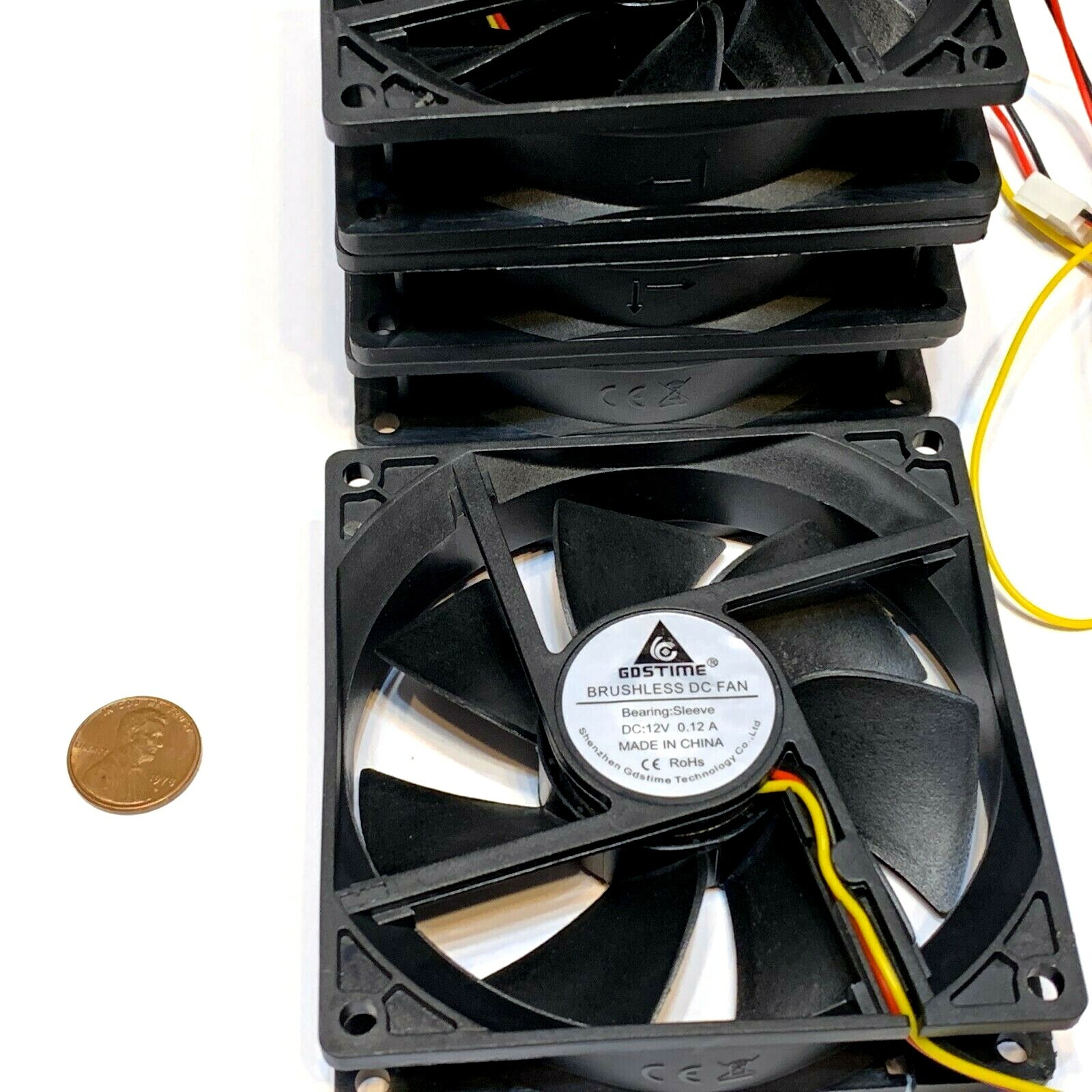 4 Pieces Gdstime 12v 9CM 9225 92x92x25mm DC 3Pin CPU Cooling 3d printer G10
