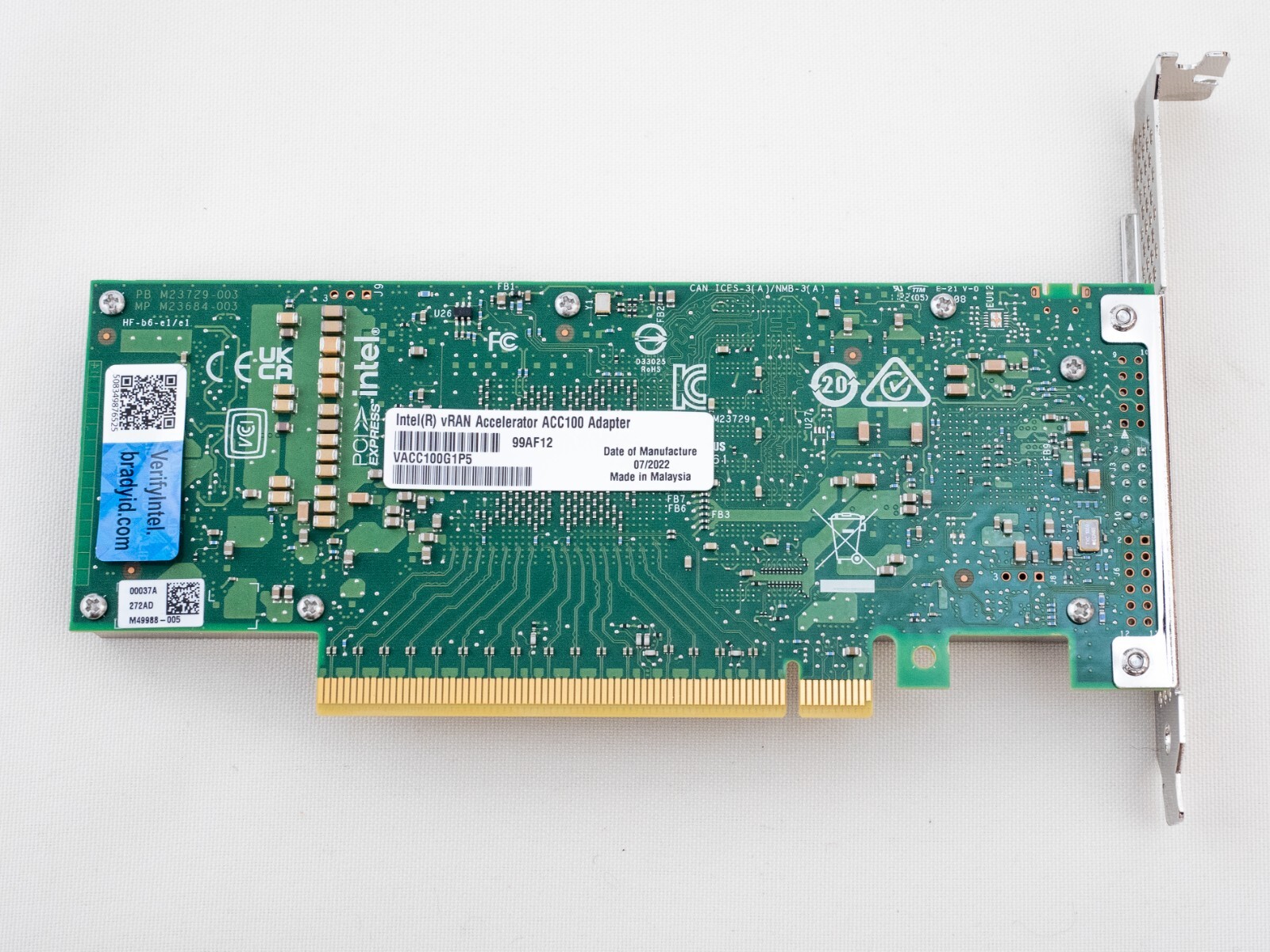 Intel VACC100G1P5 vRAN Accelerator ACC100 Adapter – Genuine Intel (not Dell)