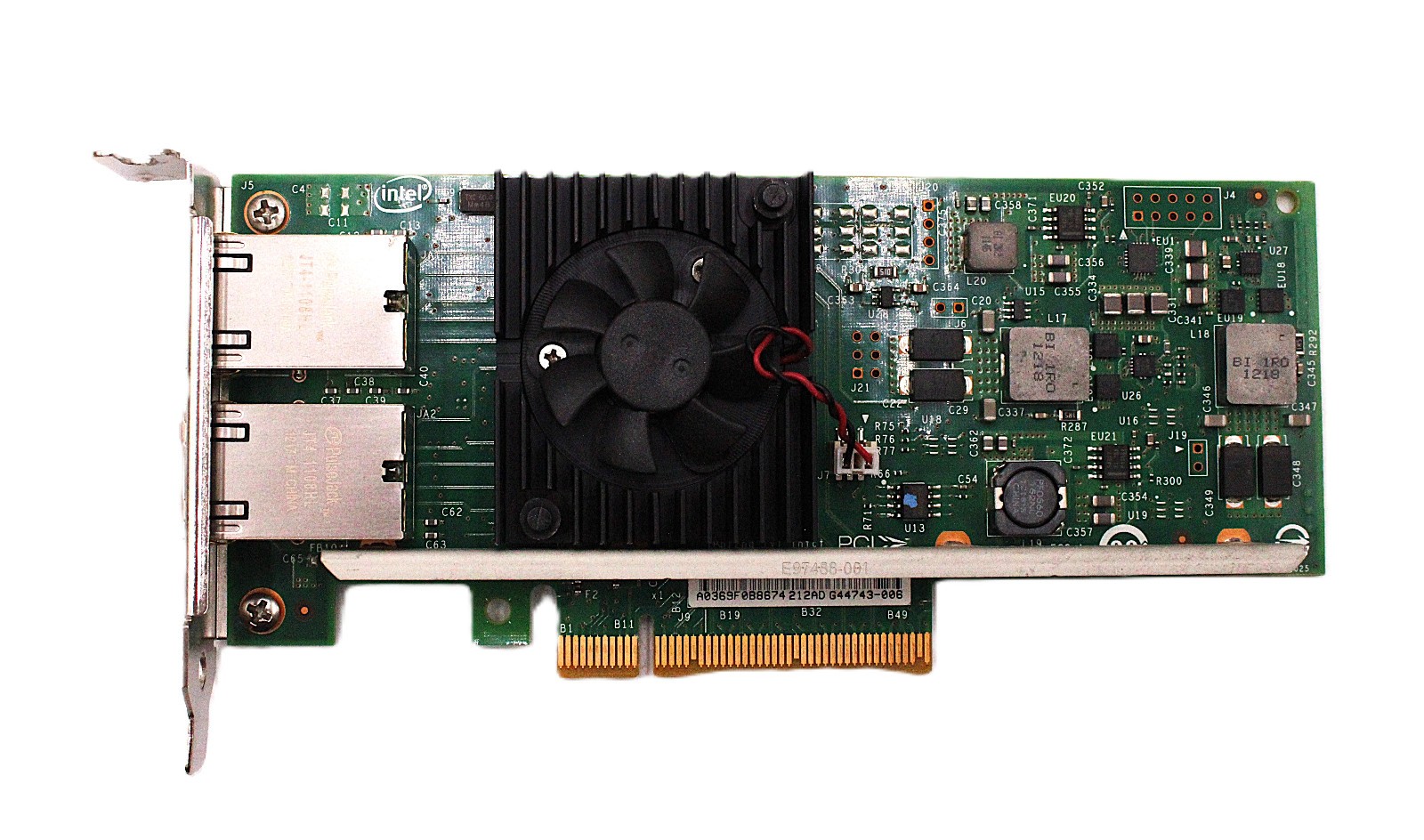 INTEL DELL X540-T2 CONVERGED Dual Port 10Gb Ethernet Network 03DFV8 Low profile
