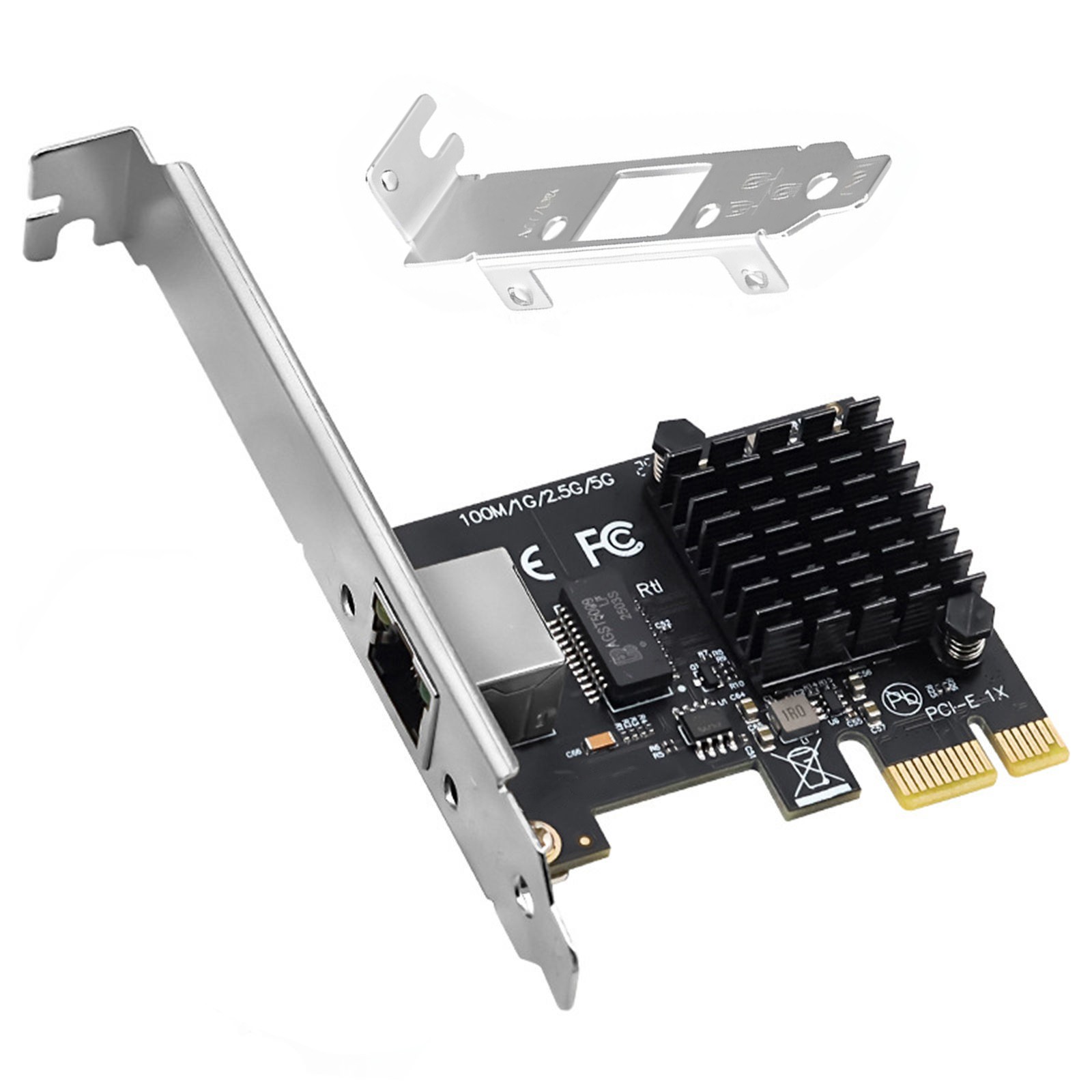 For Realtek RTL8126 5G PCIe Ethernet Adapter RJ45 5Gbps Network Card Low Profile