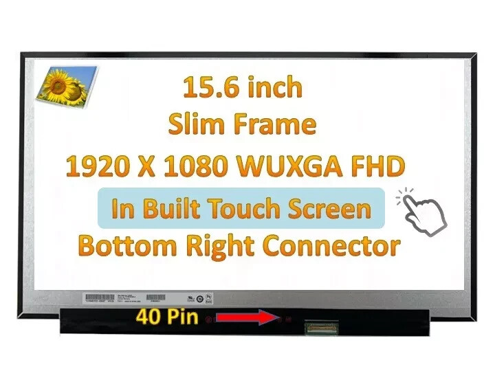 B156HAK02.1 LCD LED Touch Replacement Screen 15.6″ FHD Display + Digitizer New