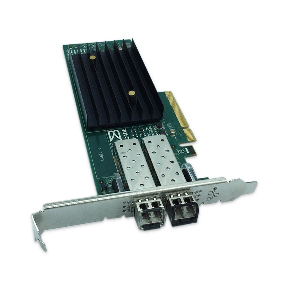 10GbE FCoE Dual Port Brocade NIC PCIe 2.0 x8 HBA Ethernet Card 2x Optics