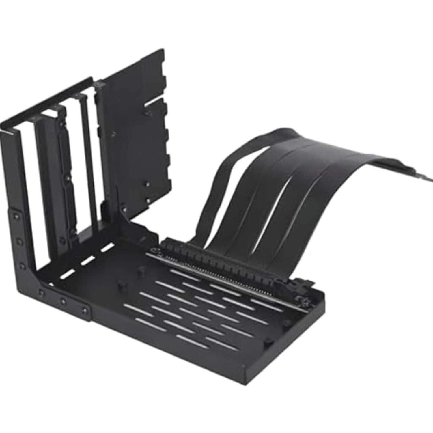 Accessory Universal 4-Slots Vertical GPU Card Holder Kit Black, Gen 4 Riser …