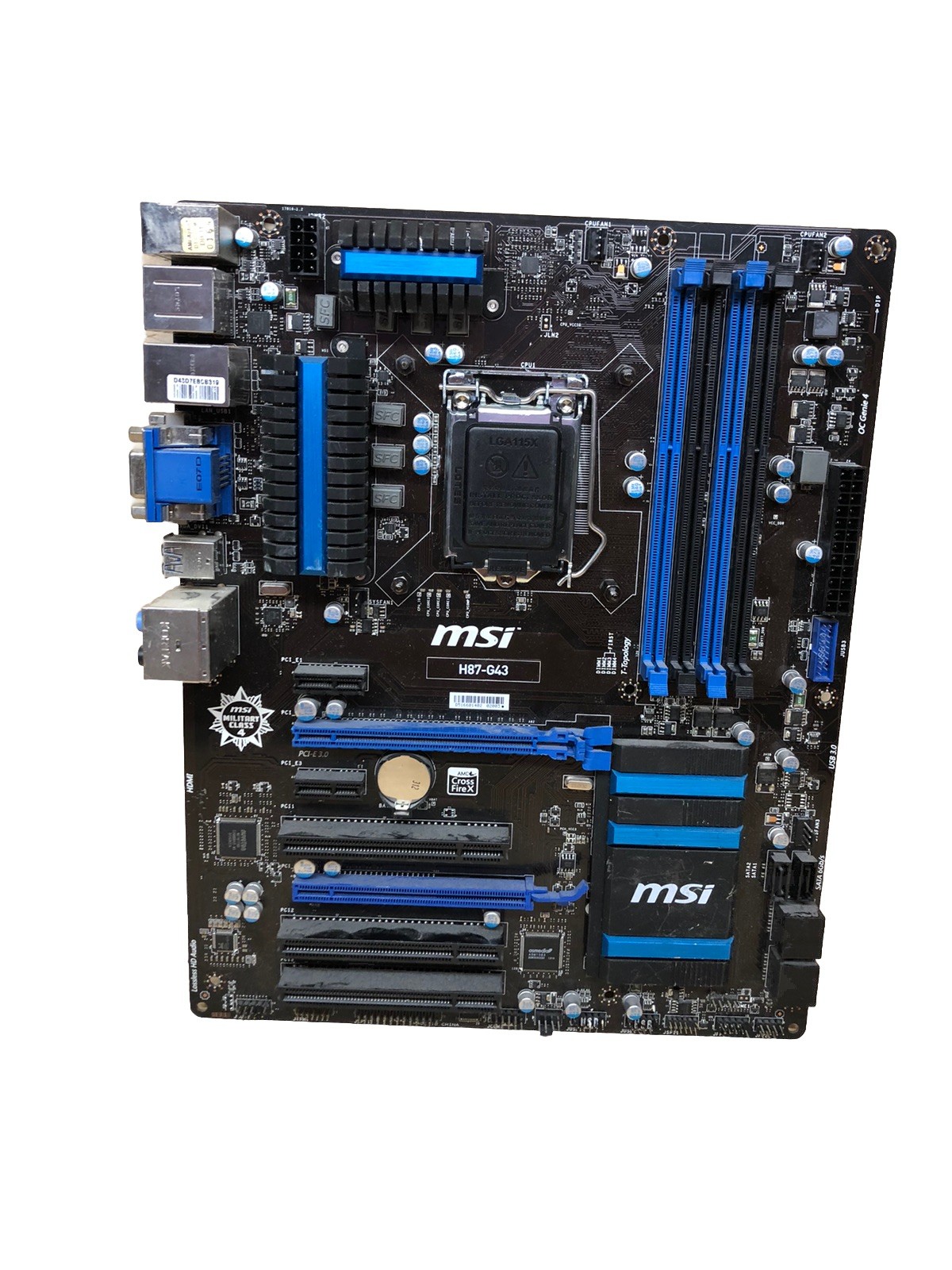 MSI H87-G43 LGA 1150 Socket DDR3 USB3 HDMI ATX Intel Motherboard