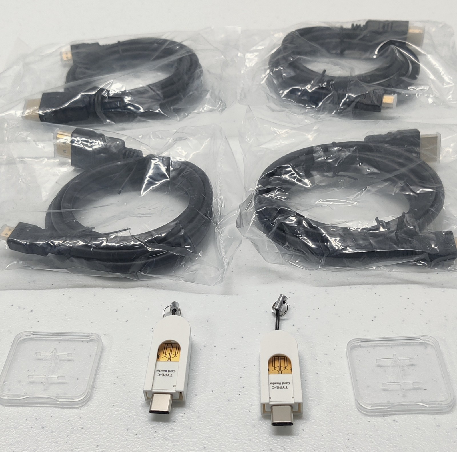 HDMI to Micro HDMI Cable Combo Kit Micro SD USB Type C & USB Type A Card Readers
