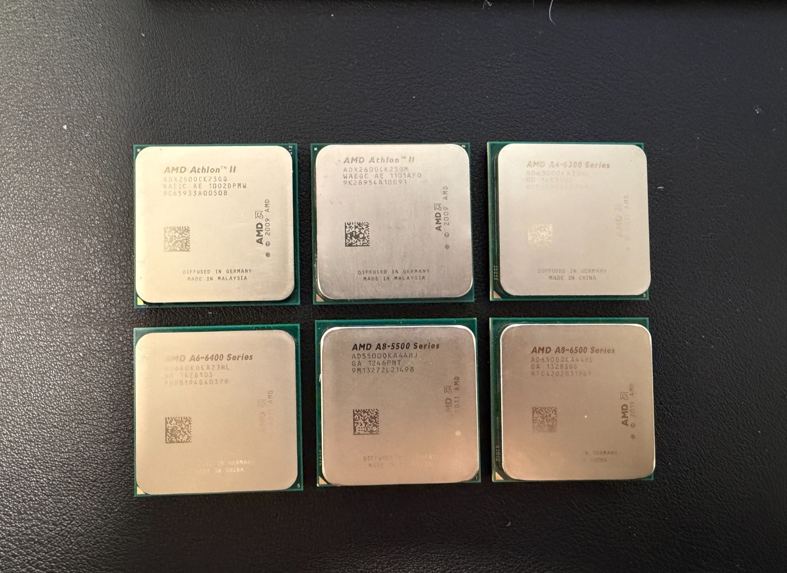 LOT OF 6 AMD CPU CORE PROCESSORS — See description for info!