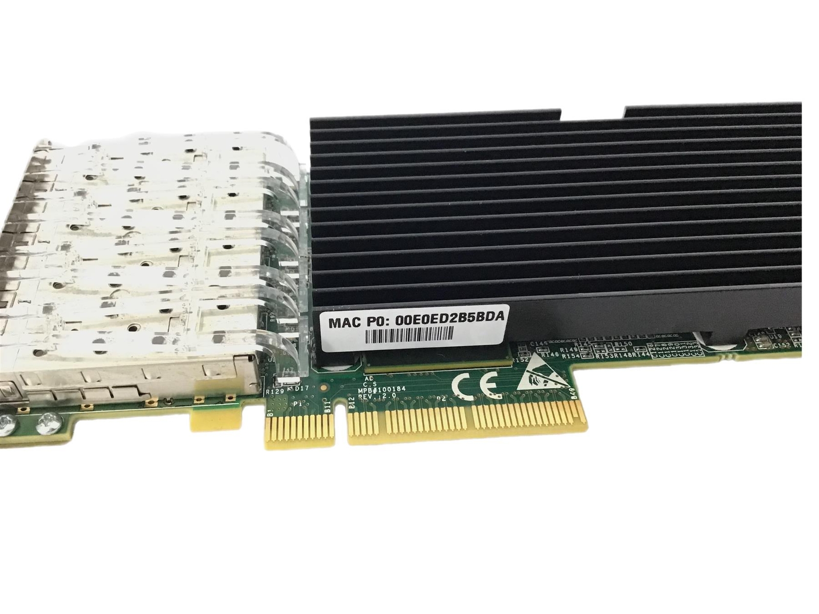 Silicom PE310G4SPI9L-XR-CX3 Quad Port 10GB SFP+ PCIe x8 Ethernet Adapter Low