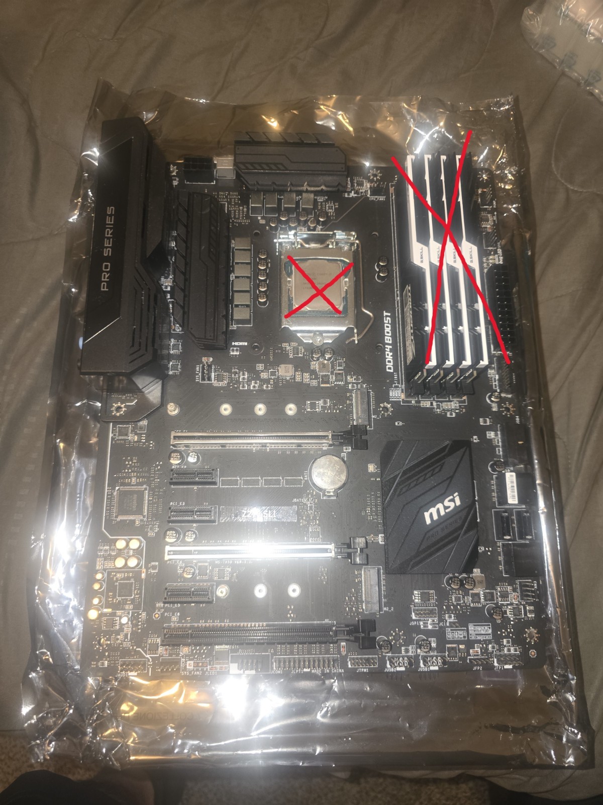 MSI Z270 SLI PRO SERIES 1151 SOCKET MOTHERBOARD (CPU / RAM NOT INCLUDED)