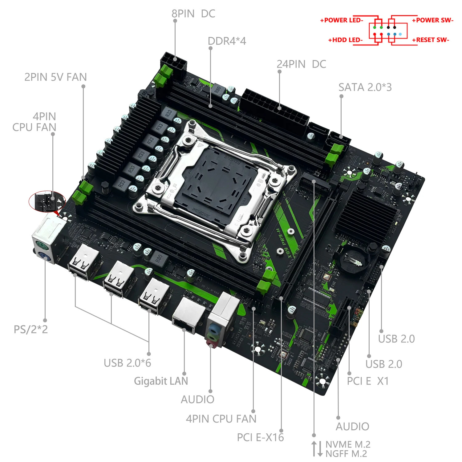 MACHINIST X99 LGA 2011-3 Motherboard: Xeon E5 2670 V3 Combo Set and 16GB RAM DDR4