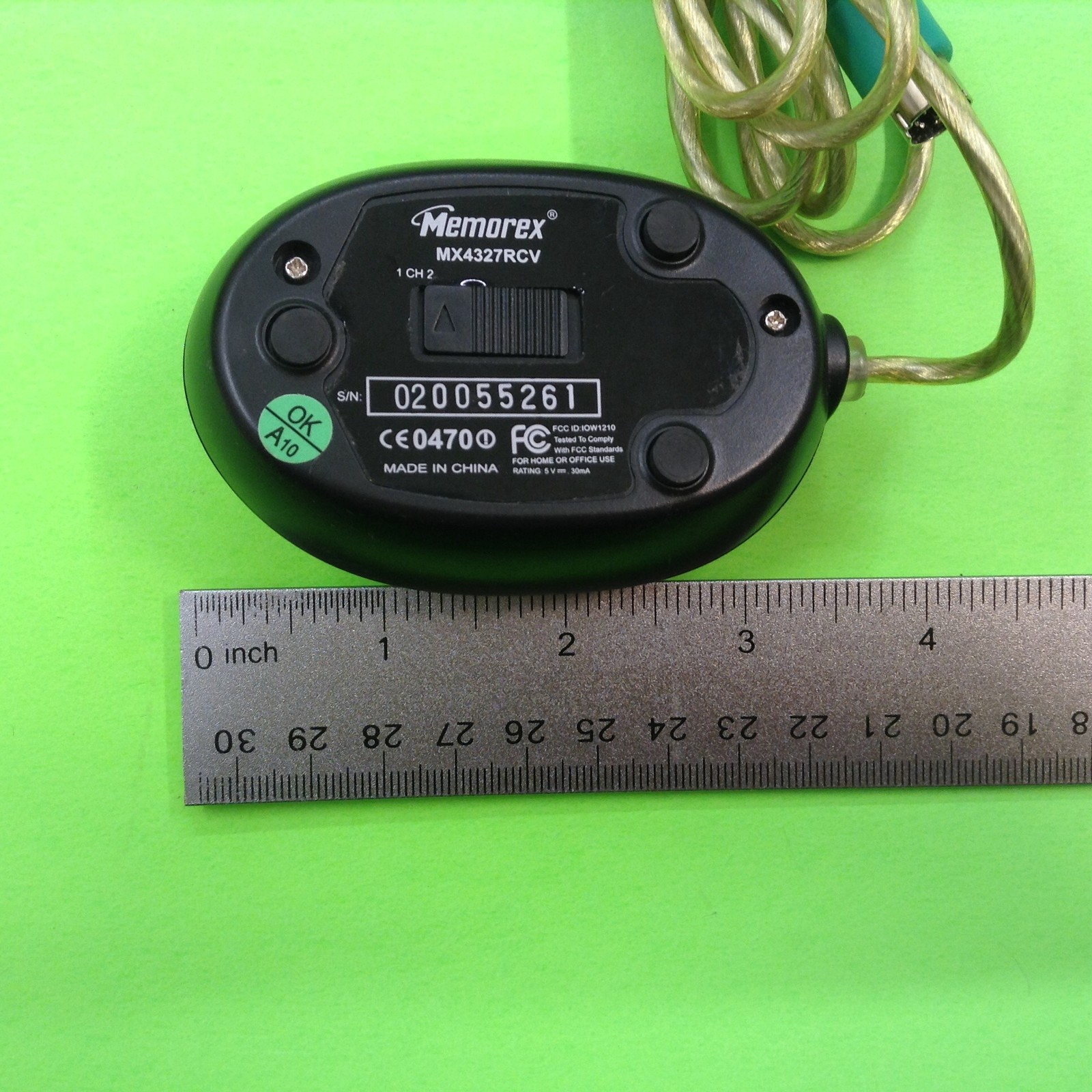 Ps/2 Wireless Mouse Receiver Part MX4327RCV Memorex (Mouse NOT Included)