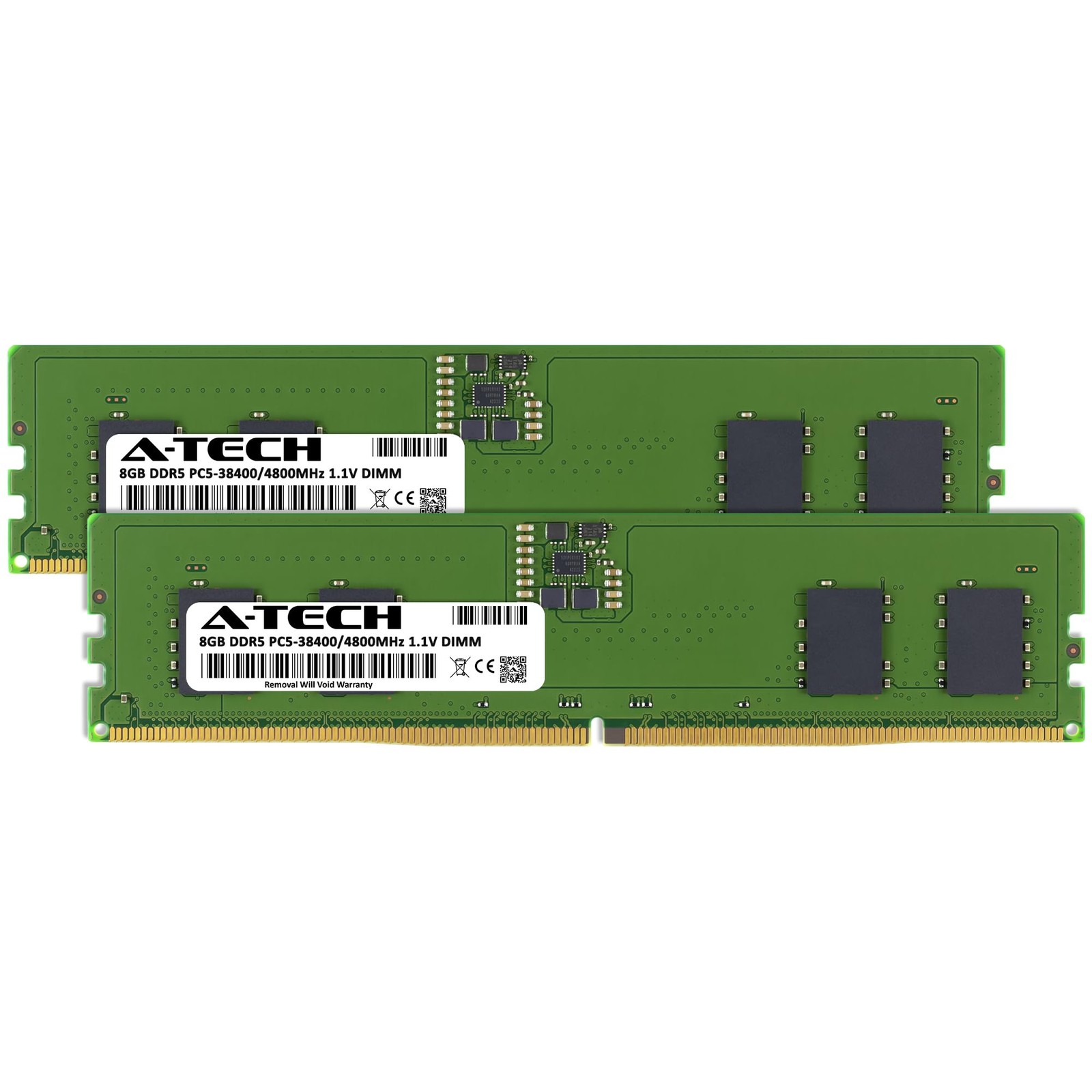 A-Tech 16GB Kit (2x8GB) DDR5 4800MHz PC5-38400 (2 x 8GB), Multicolor