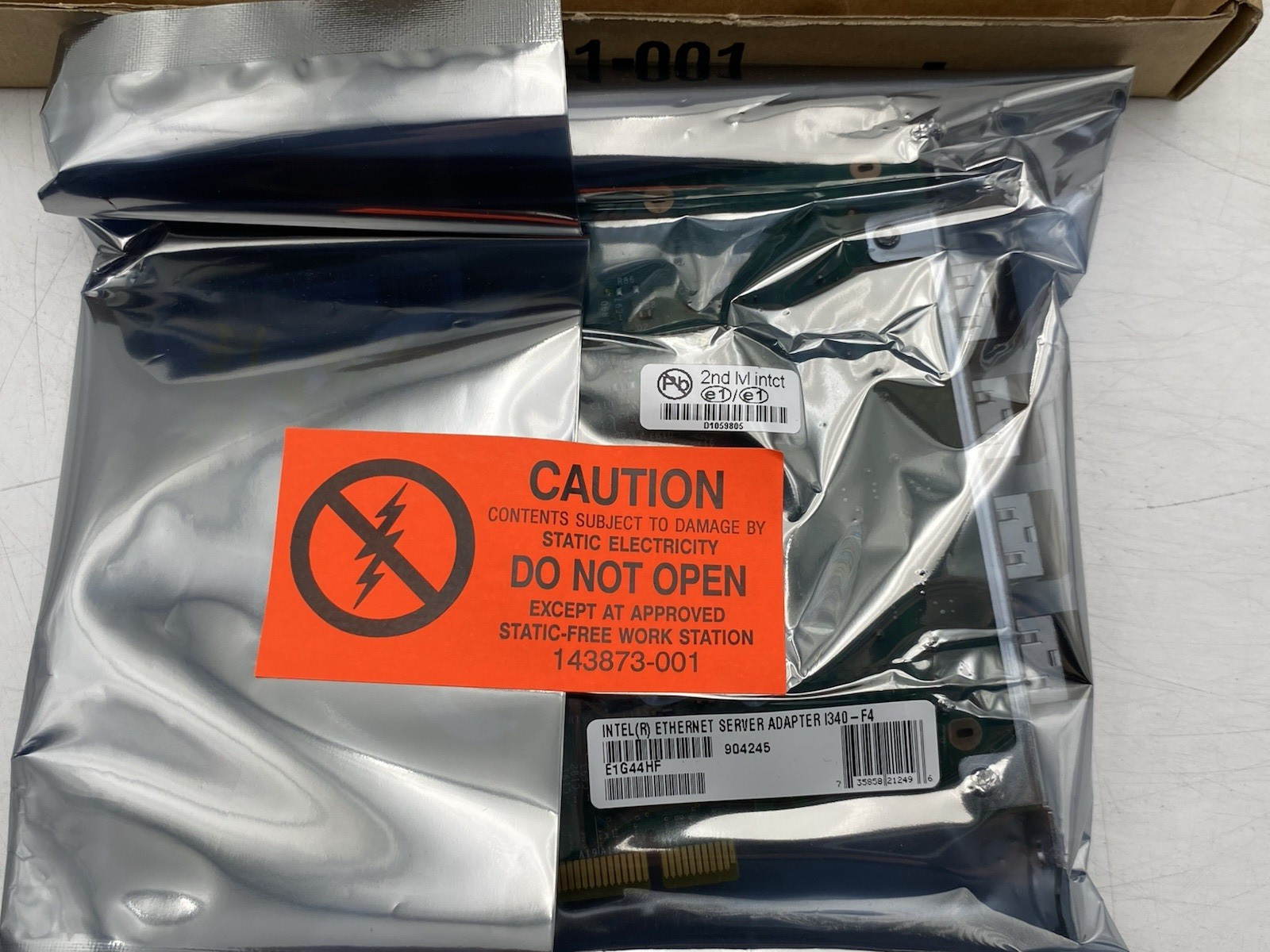 LOT OF 2 Intel I340-F4 4-Port PCIe Ethernet Server Adapter