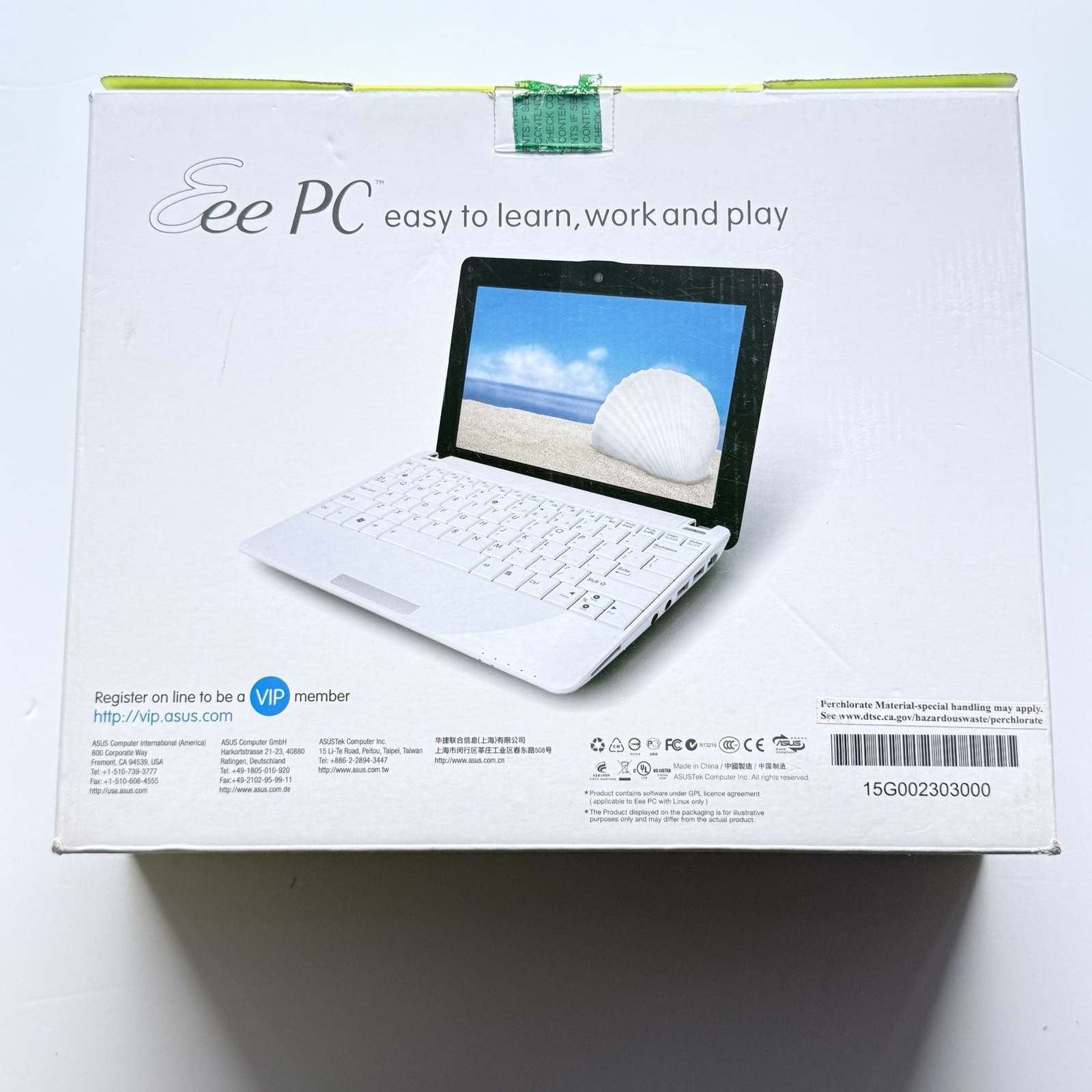 ASUS Eee PC Seashell 1005HA Netbook Black with Original Box