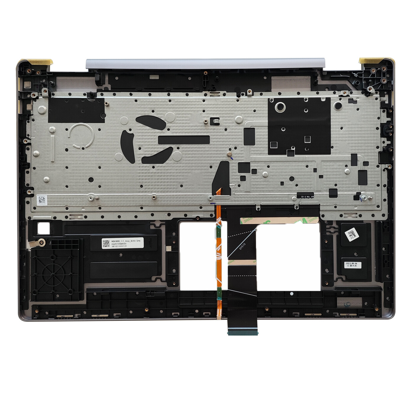 New For Lenovo Yoga 7 16 ARP8 83BS Palmrest Keyboard Arctic Grey HQ207220BR000