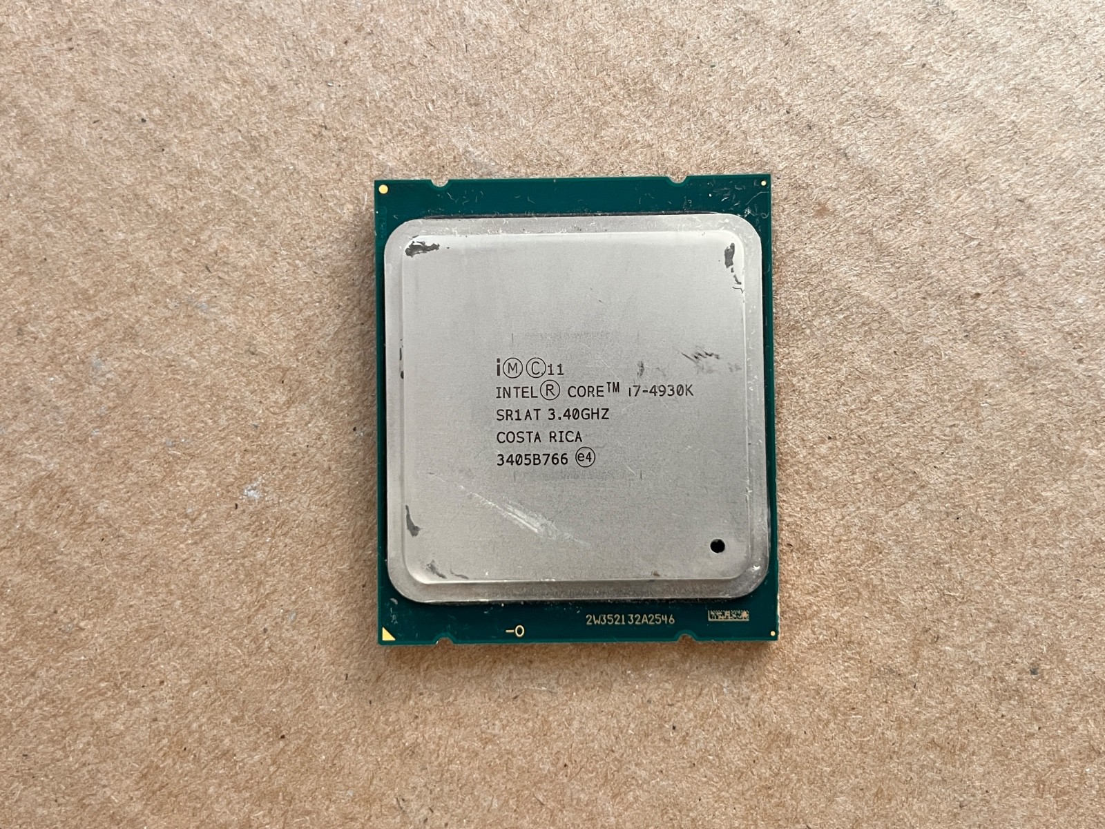 Intel Core i7-4930K SR1AT 3.40Ghz CPU Processor