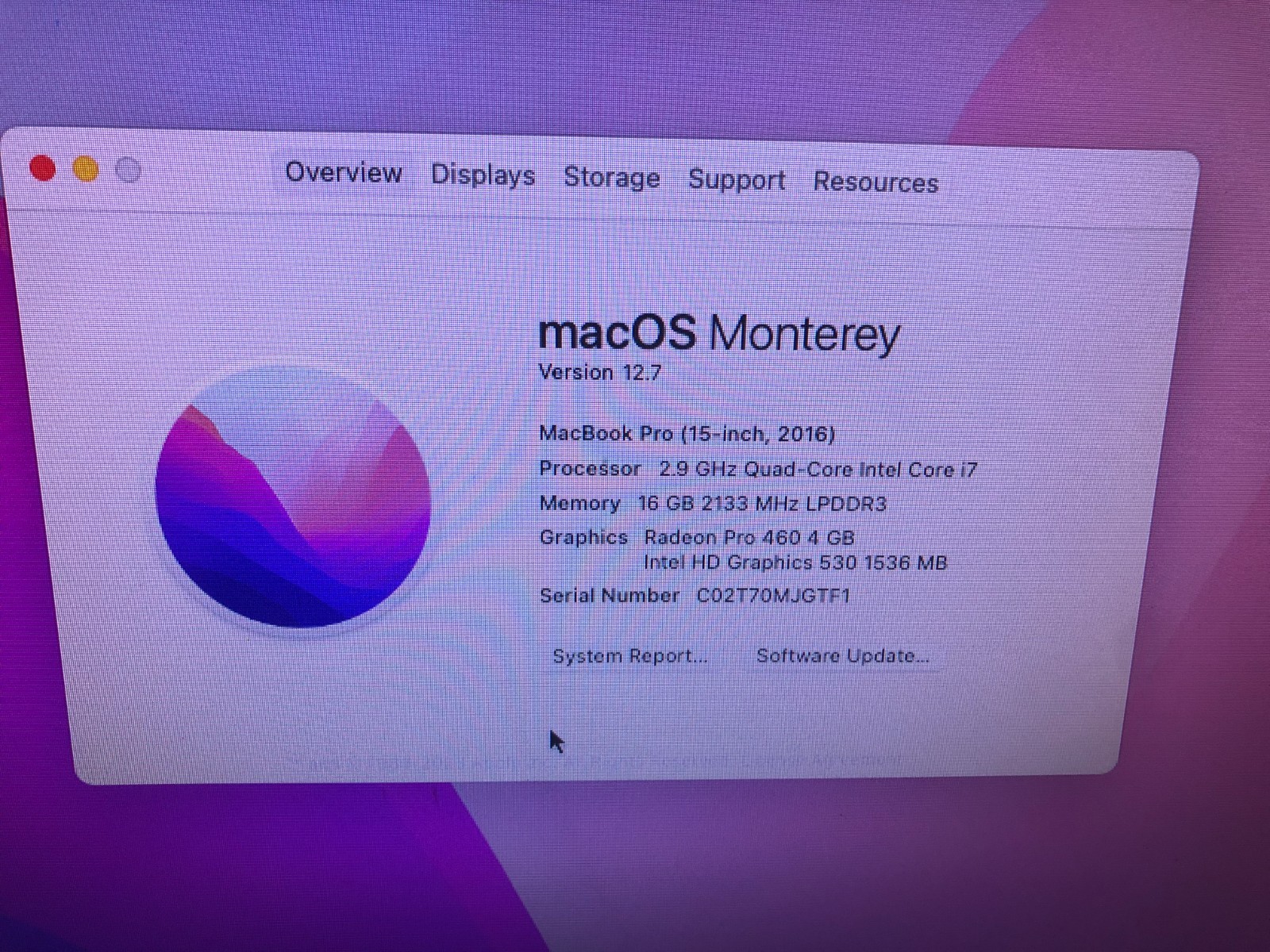 MacBook Pro 15 ” A1707 2016 Motherboard i7 16GB 11TB SSD Grade A
