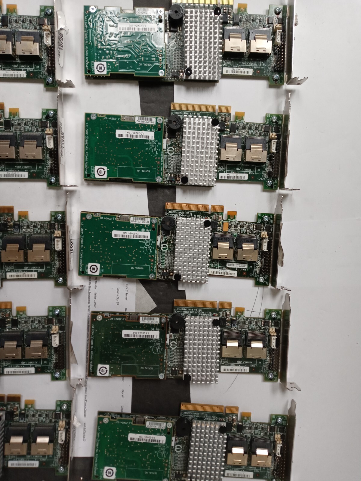 LSI MegaRAID L3-25121-74B 6Gb/s 2.0 x8 PCIE SAS Raid Controller LOT OF 10