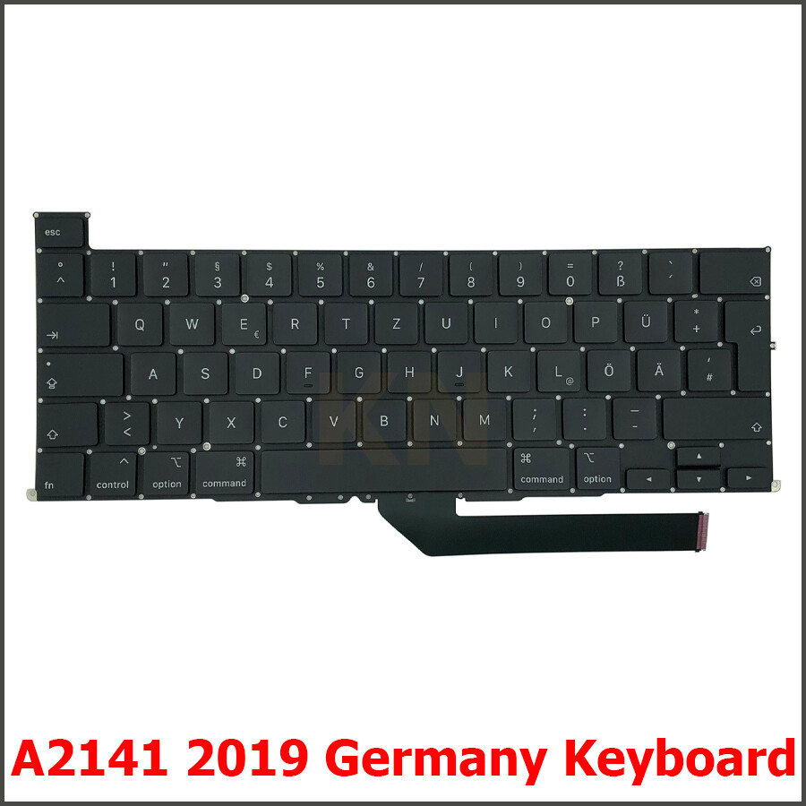 New For Macbook Pro Retina 16″ A2141 Keyboard Germany German Layout 2019 Year