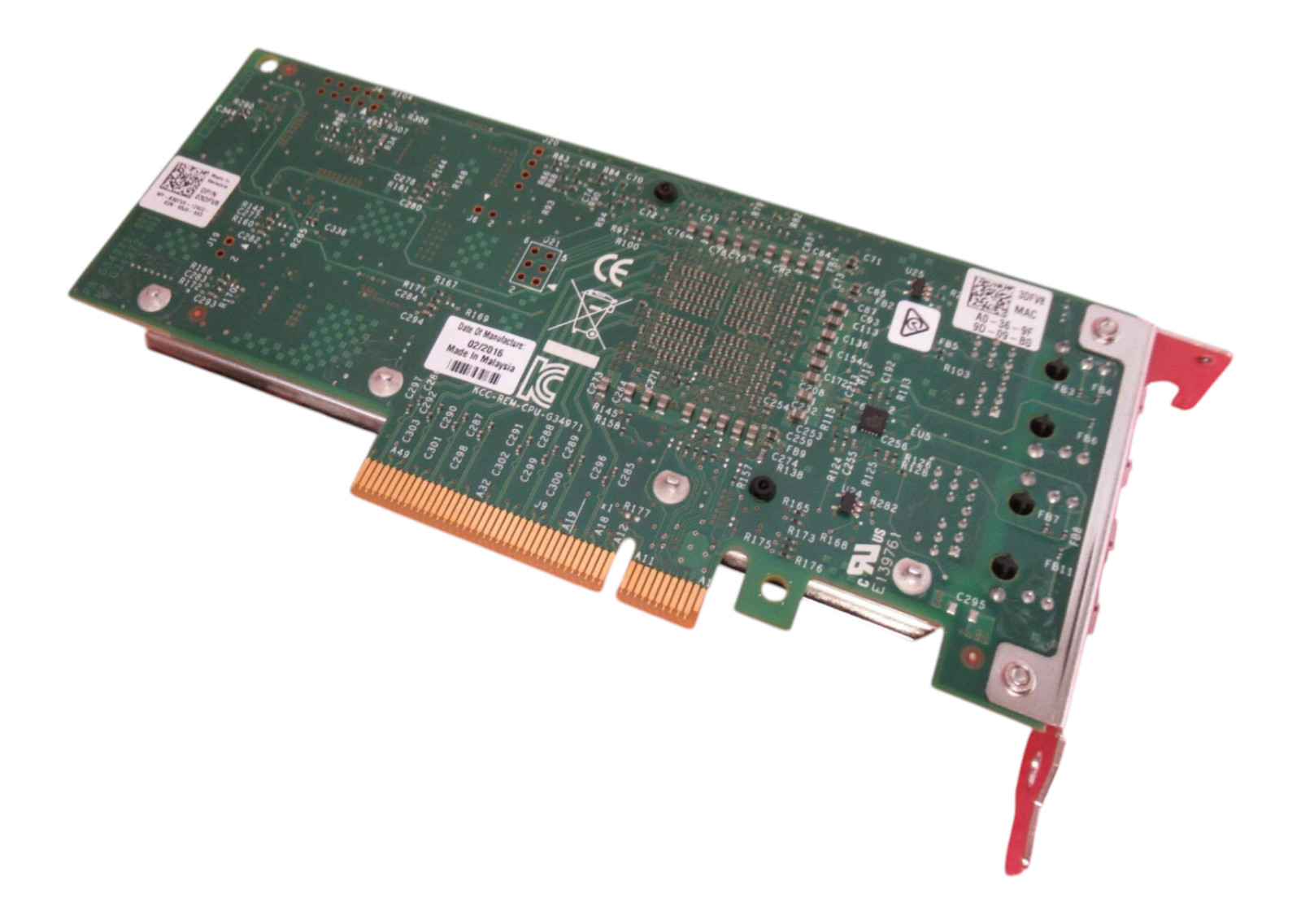 Dell Intel 3DFV8 X540-T2 10Gb RJ-45 Dual Port Low Profile PCIe network card