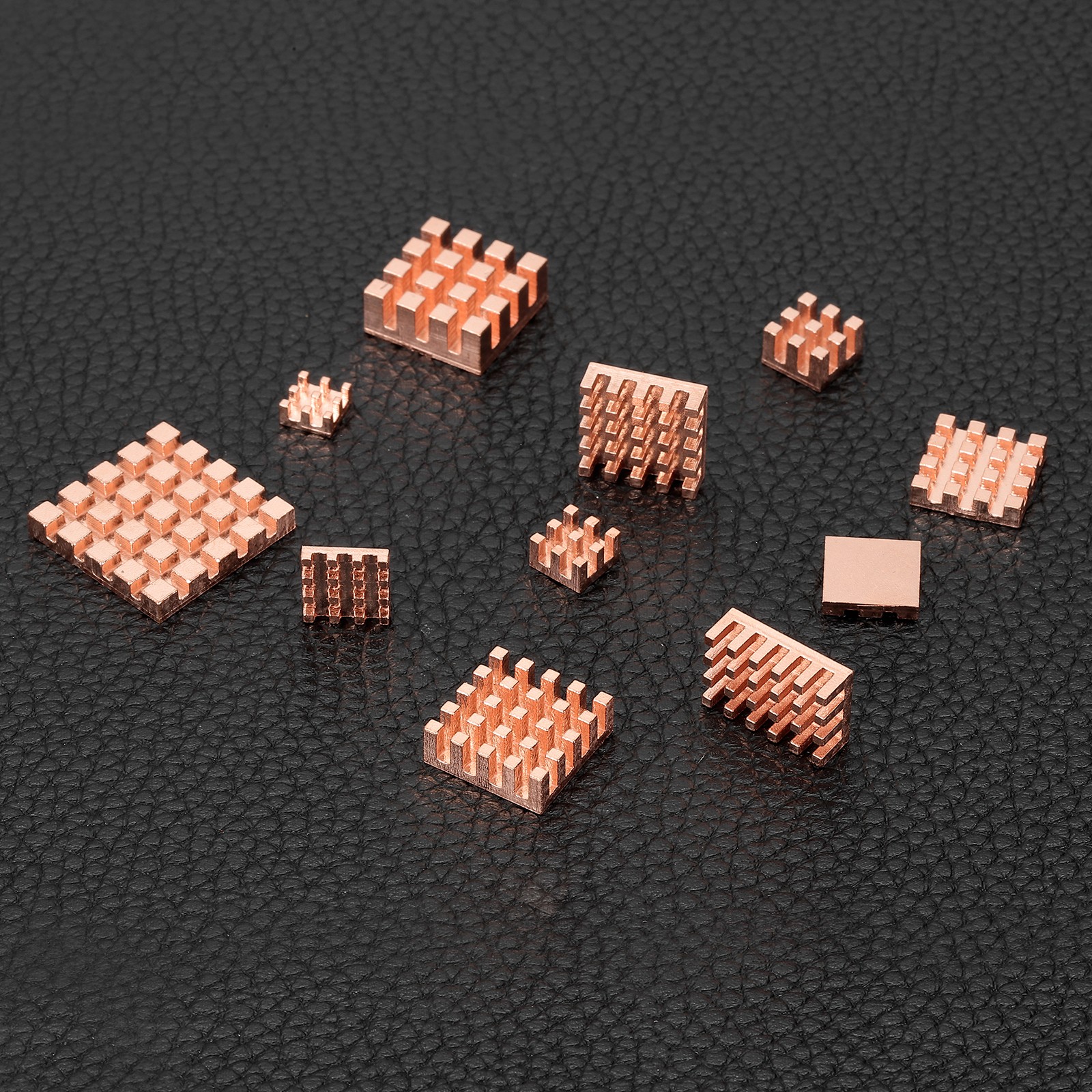 8 Pcs Copper Heatsink 6x6x6mm, Heat Sink Cooler Radiator for Raspberry Pi