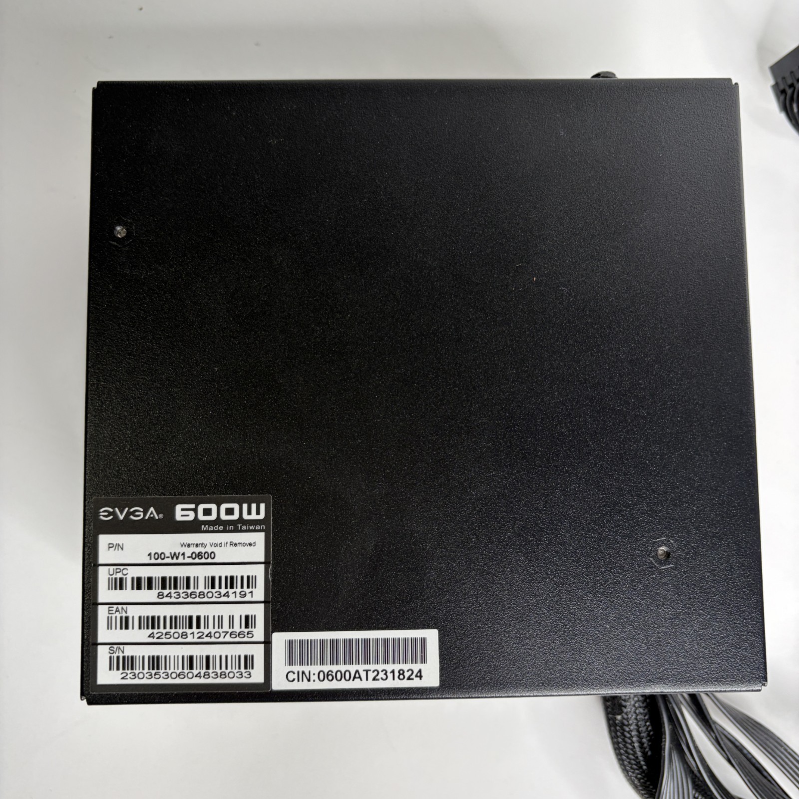 EVGA 600W 80 Plus Certified 100-W1-0600-K1 Power Supply