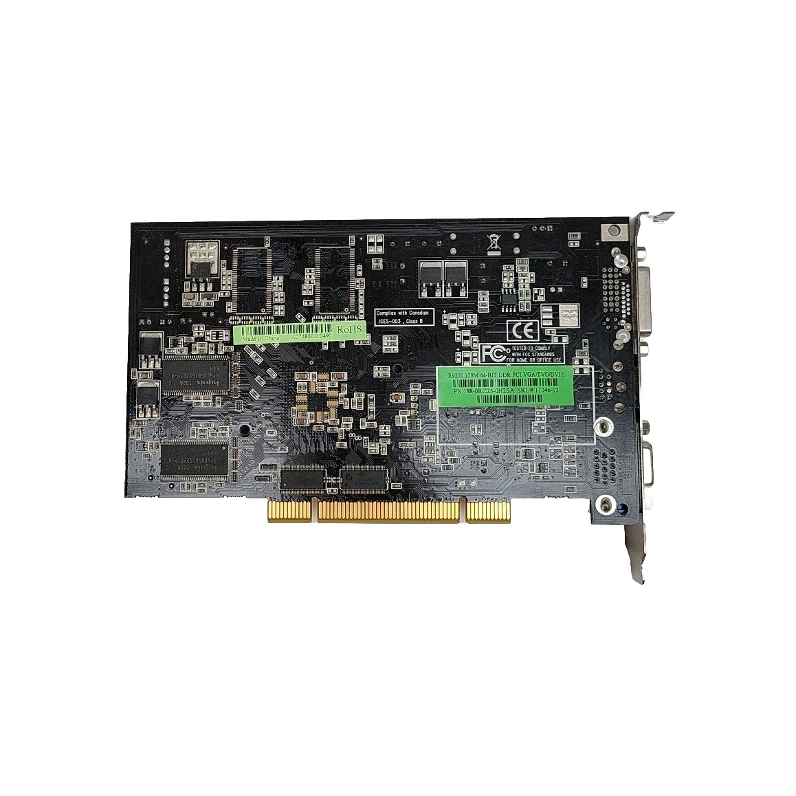 ATi Radeon R9250 128MB PCI VGA S-Video Out DVI Video Graphics Card