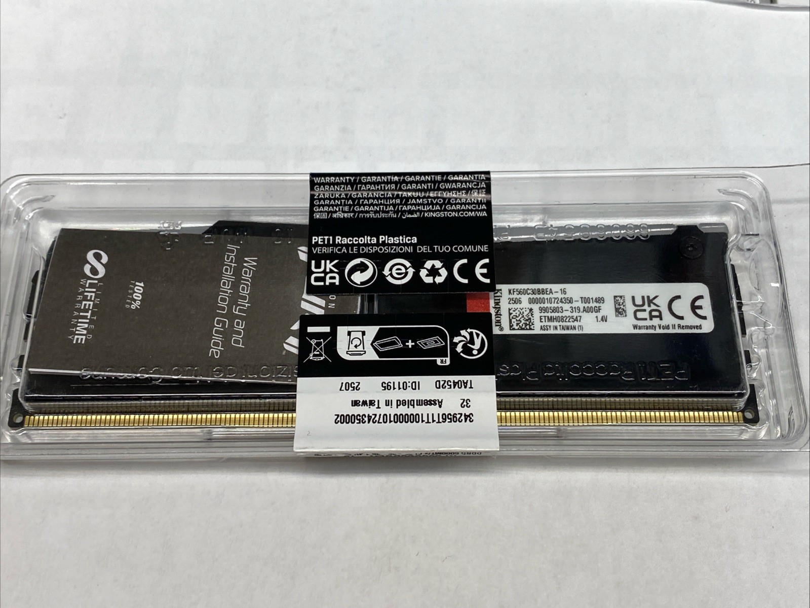 Kingston FURY Beast 16GB DDR5 SDRAM Memory Module 6000MT/s CL30 AMD EXPO XMP 3.0
