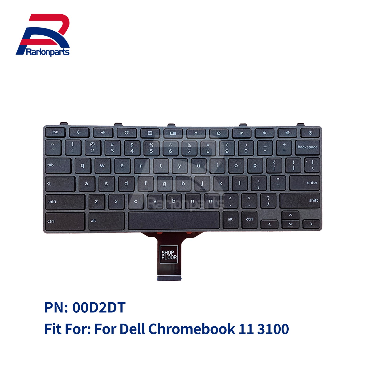 New For Dell Chromebook 11 3100 3110 3400 5190 Laptop Keyboard 00D2DT 03G0H0 US