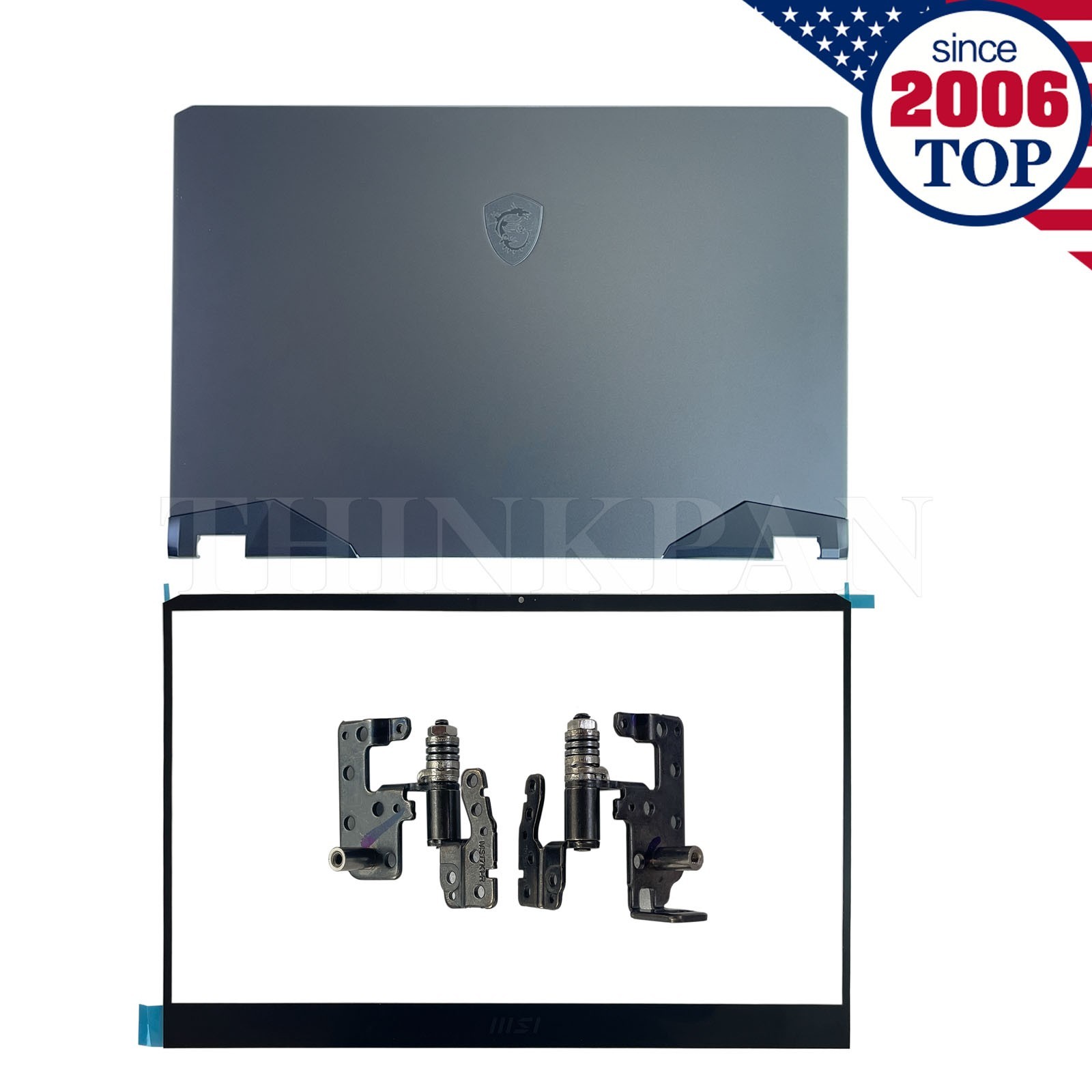 NEW Back Cover/Bezel/Hinges For MSI Vector GP76 GP77 GE76 MS-17K3 MS-17K4 Black