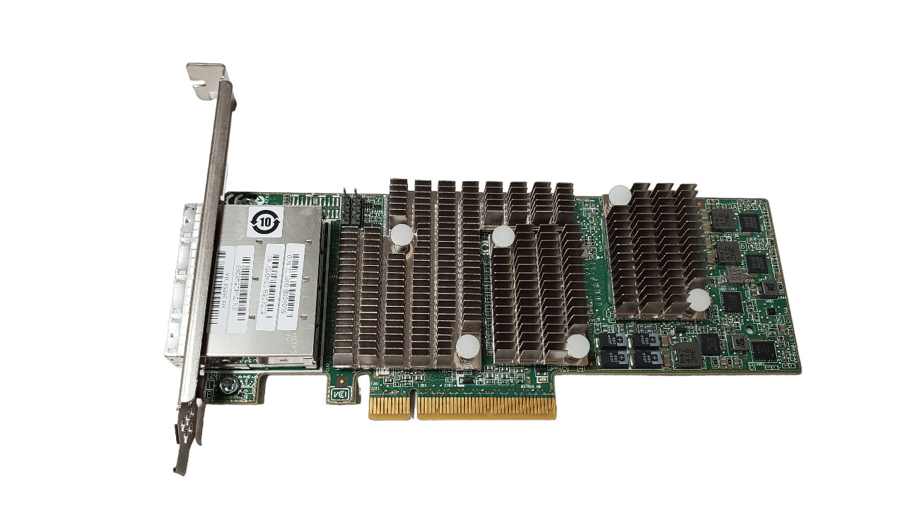 Dell TFJRW Quad Port SAS 6Gbs PCI-e HBA LSI 9206-16e 1V1W2 Full Height Bracket
