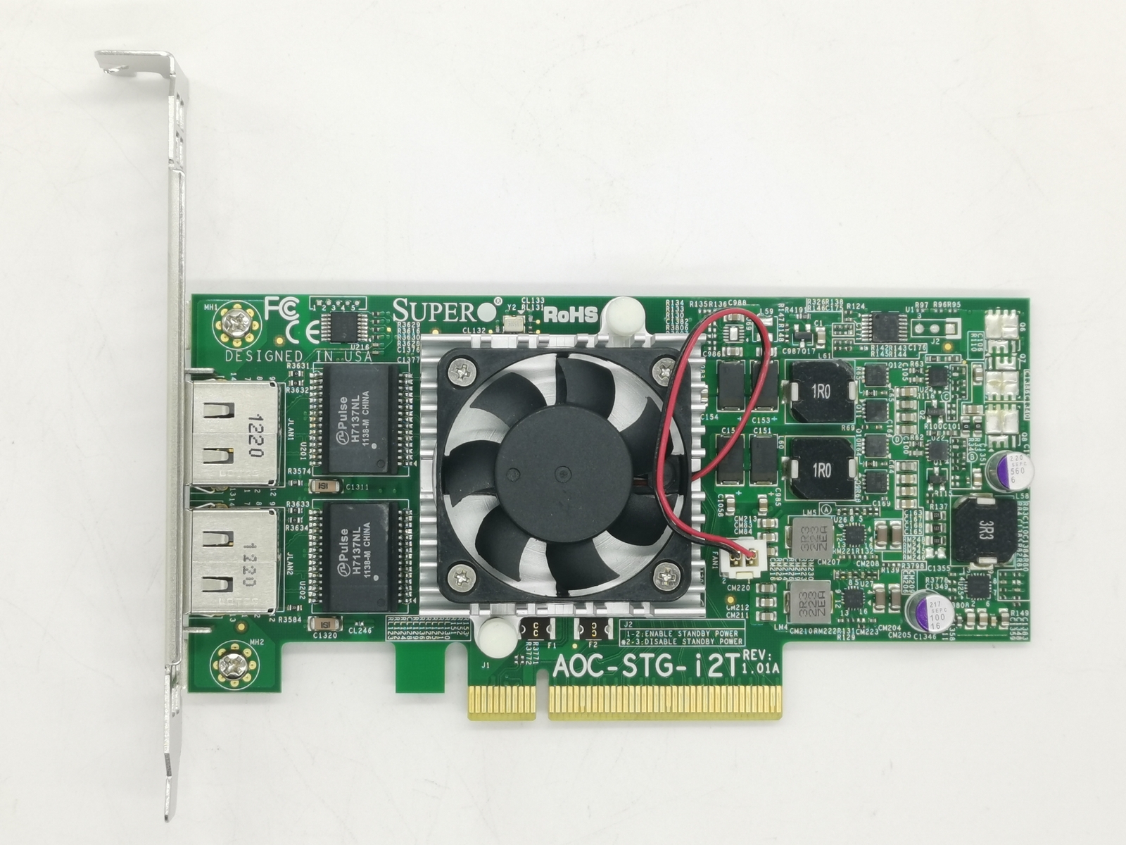 Supermicro AOC-STG-i2T Dual Port 10GbE Ethernet PCI-E Adapter (Intel X540-AT2)