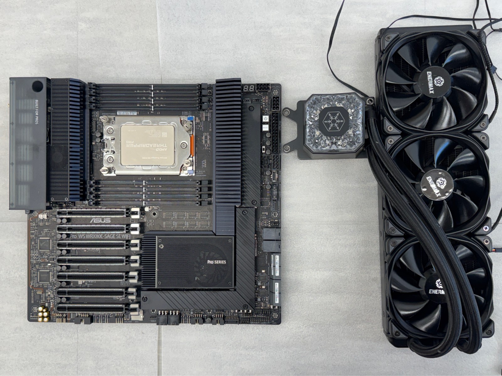 AMD Threadripper PRO 3975WX+ASUS WRX80E-SAGE SE WIFI+SilverStone IceGem 360 AIO