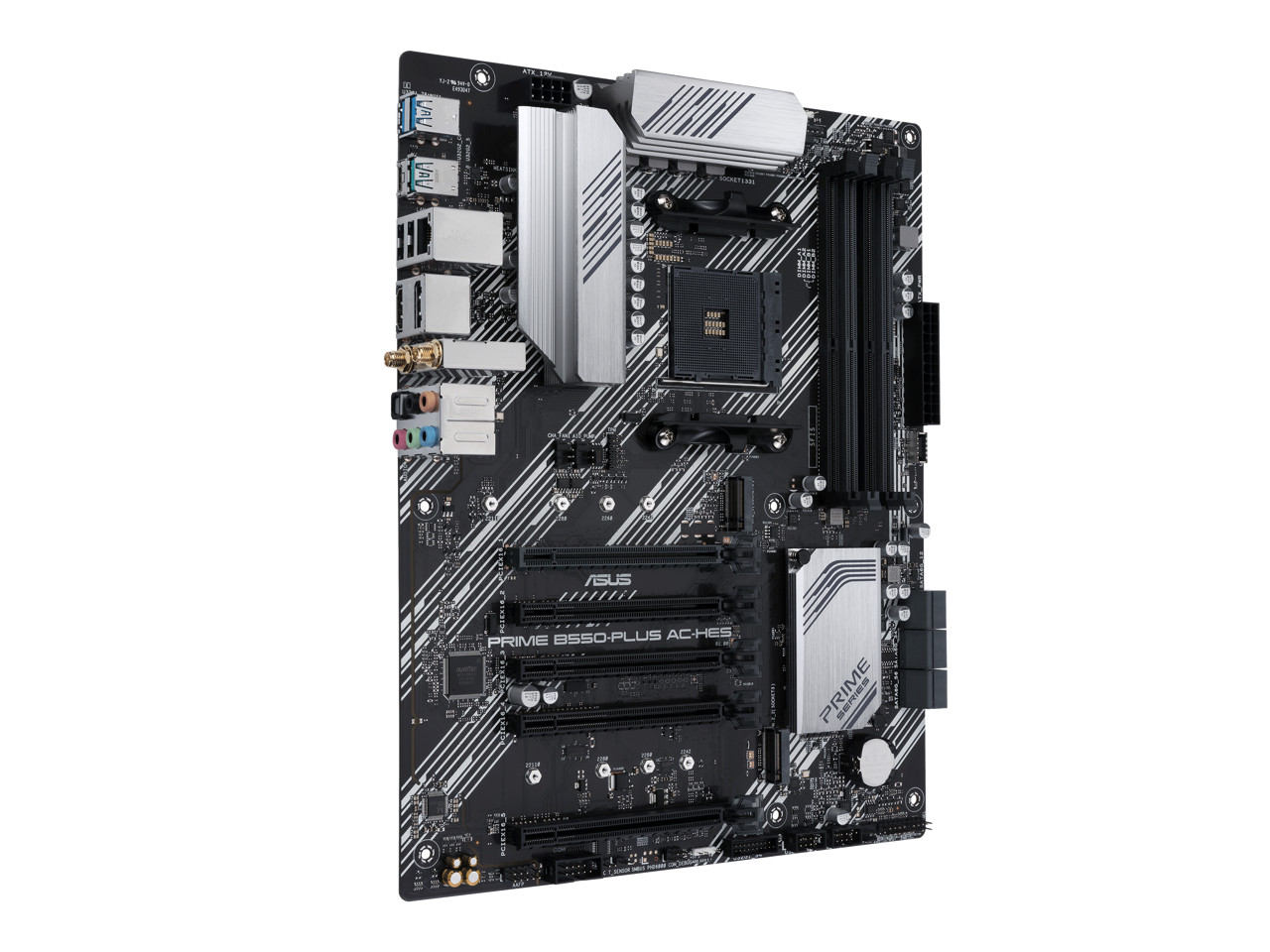 ASUS Prime B550-PLUS AC-HES AMD AM4 (3rd Gen Ryzen) ATX motherboard (dual M.2, P