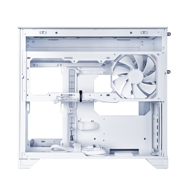 Lian-li O11 Vision-M O11VMW Dual-chamber w/140 mm Fan Micro ATX Case White