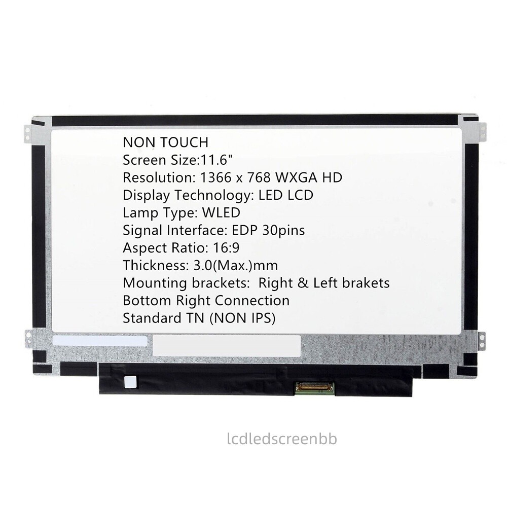 For MB116AN01-2 30 pins Screen Replacement LCD LED HD Display