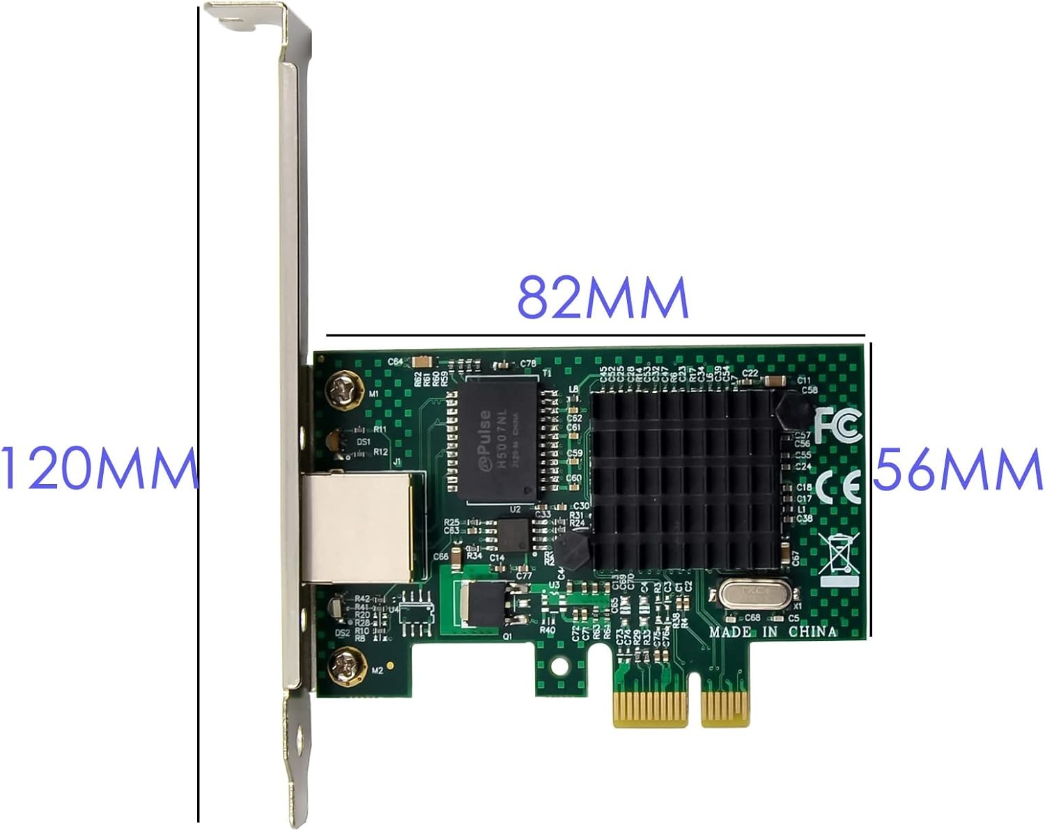 Gigabit Ethernet Server Adapter with Broadcom NetXtreme BCM5751 10/100/1000Mbps