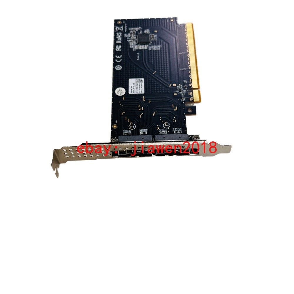 External PCI Express x16 to SFF-8654 Adapter 2*PCI-E X8 + 2*Baseplate 70CM Cable