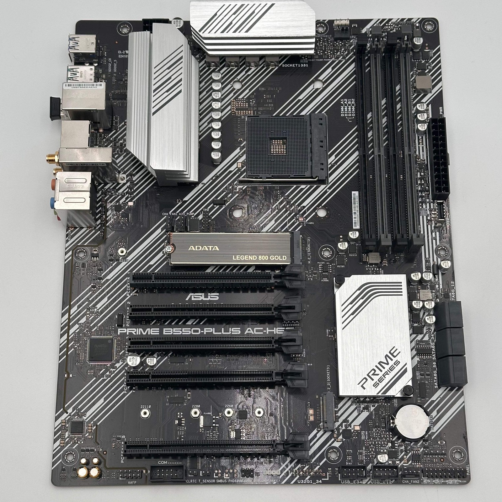 ASUS Prime B550-Plus AC-HES Motherboard with Adata Legend 800 Gold 500GB SSD