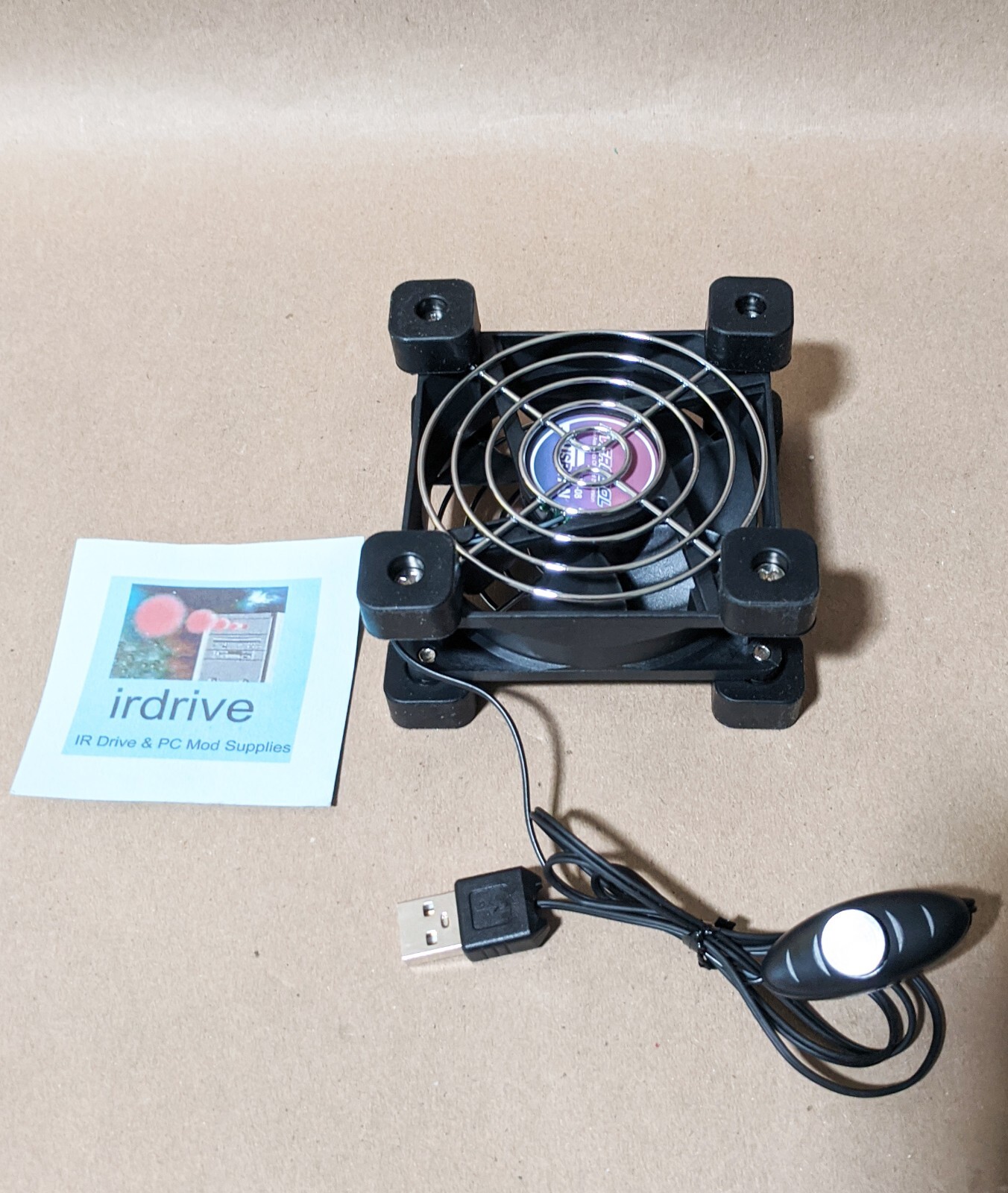 Evercool 80mm USB Powered 2-Speed 5V Wireless Router, NUC, & AMP Cooling Fan
