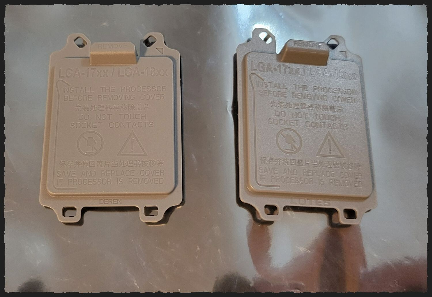 LOTES Intel LGA-17XX / LGA-18XX Socket Cover (2pcs)